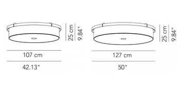CHARLIE - LED fabric ceiling light by Modo Luce - view 3